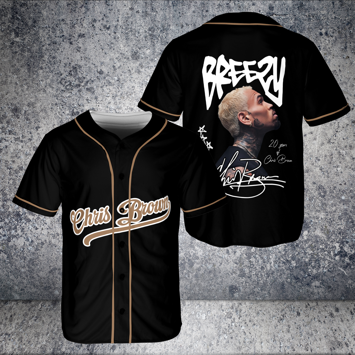 Chris Brown Breezy Jersey - Chris Brown Breezy Bowl Tour
