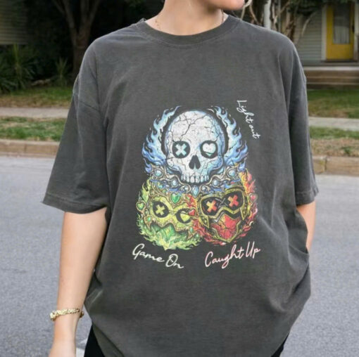 Officially Licensed Lights Out Caught Up Game On, Navessa Allen Shirt, Masked Men, Dark Romance Book Lover